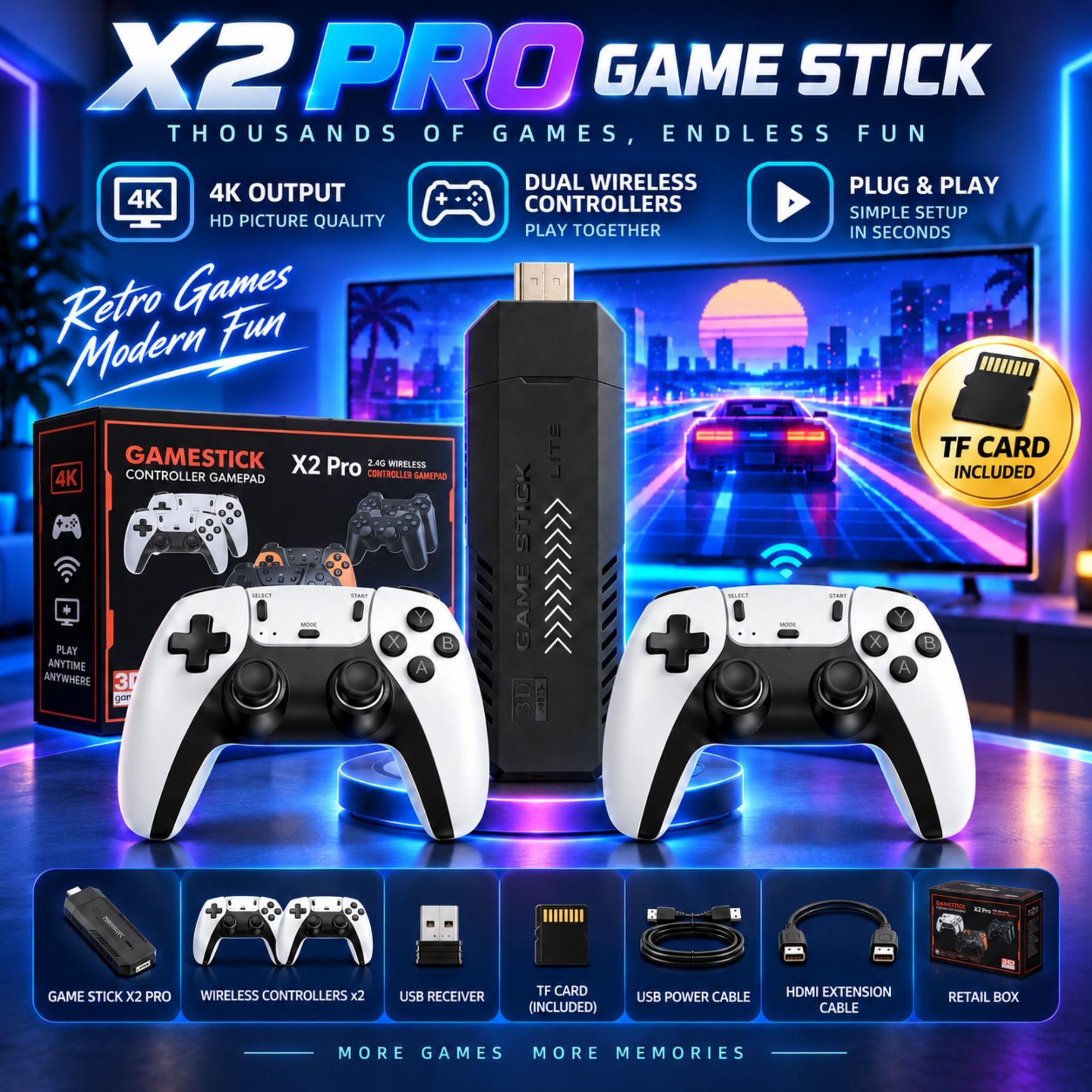 Retro Gaming X2 Pro - X2 PRO – игровая консоль для