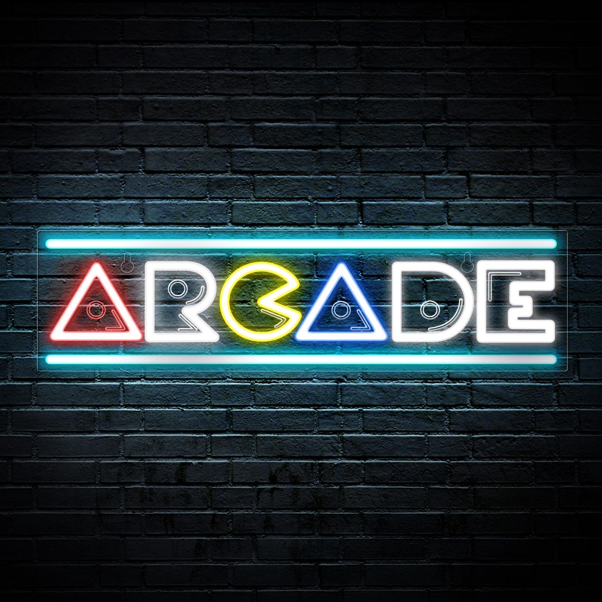 Retro Gaming Gadgets - Аркадная неоновая вывеска с 3D гравировкой