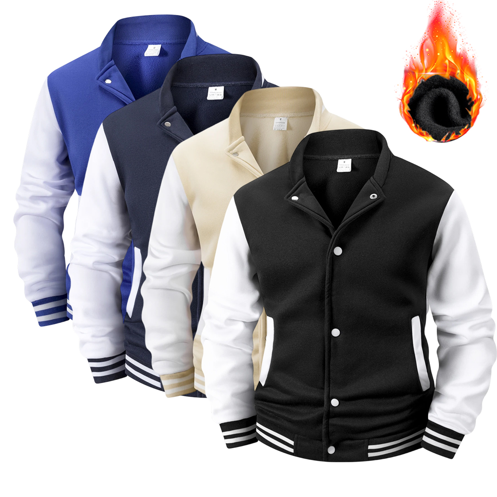Retro Gaming Jacket - Мужская университетская куртка на флисовой подкладке,