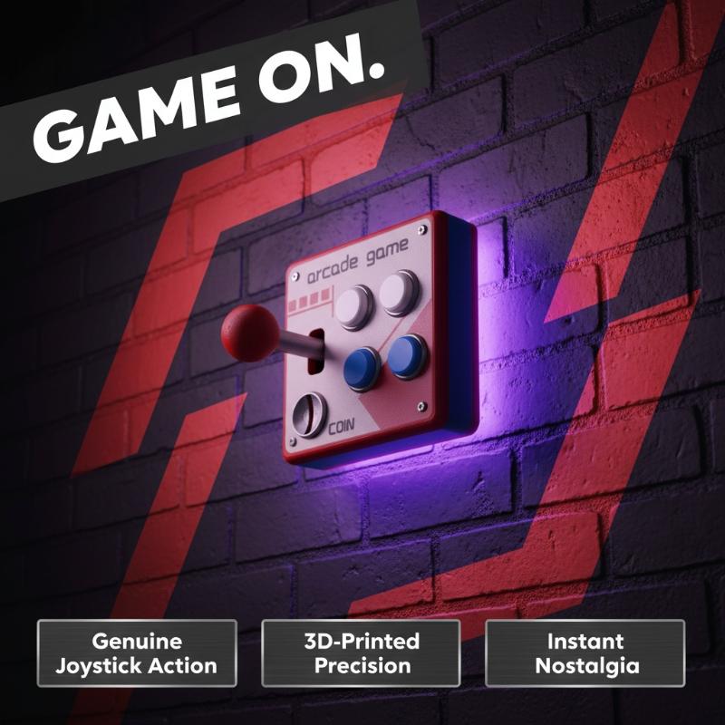 Retro Gaming Gadgets - Ретро-кнопка для аркадных игр, креативный настенный