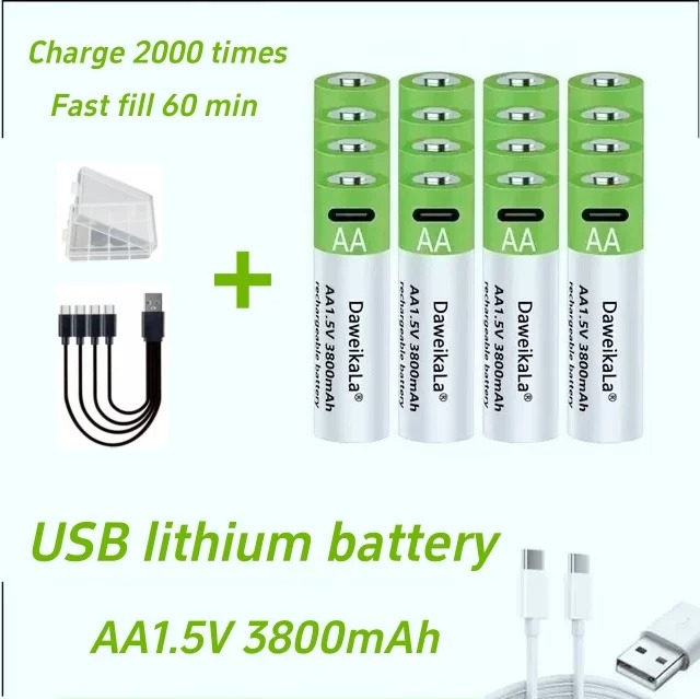 Литий-ионные перезаряжаемые ак – обзор и цена Rechargeable Battery Aa