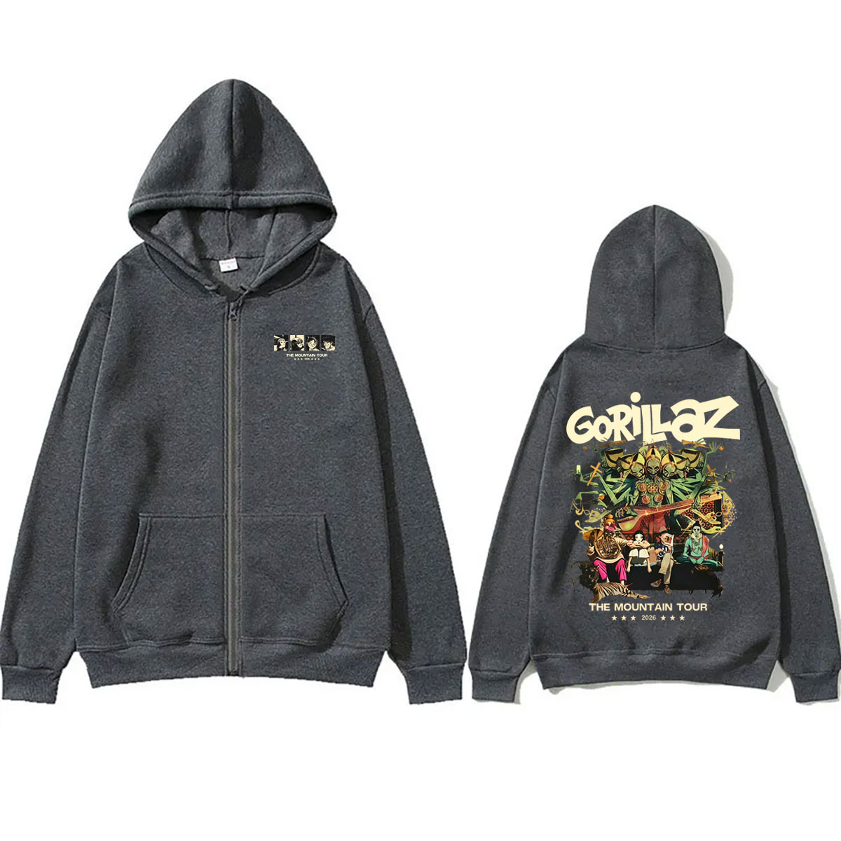 Худи на молнии Rock Band Goril – обзор и цена Retro Gaming Jacket