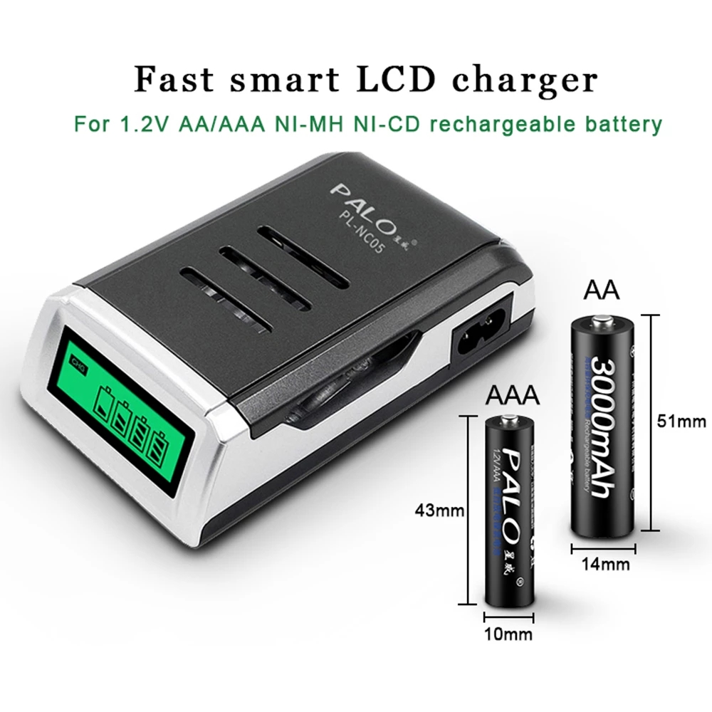 Зарядное устройство PALO с 4 с – обзор и цена Rechargeable Battery Aa